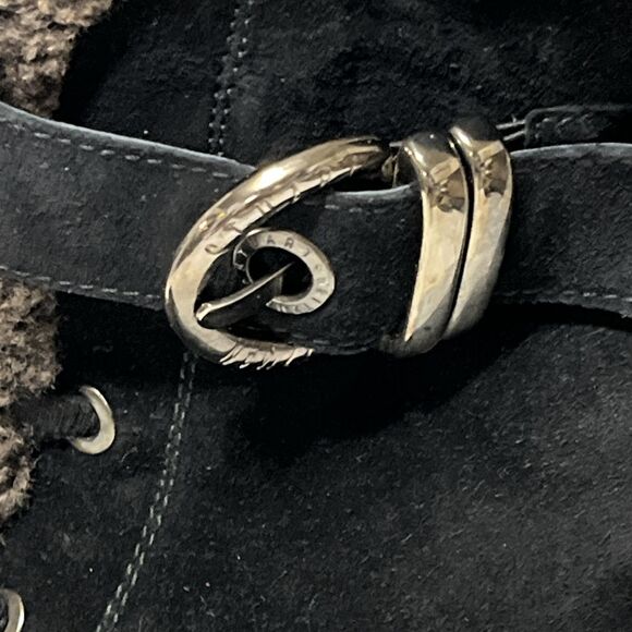 Stuart Weitzman Women’s Rodney black sport suede snow winter boots Size 9.5 - Picture 4 of 8